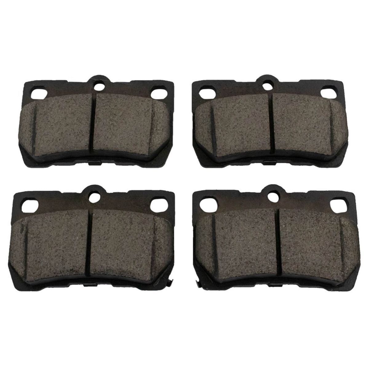 Front & Rear Ceramic Brake Pad & Coated Rotor Set LH & RH Sides For Lexus
