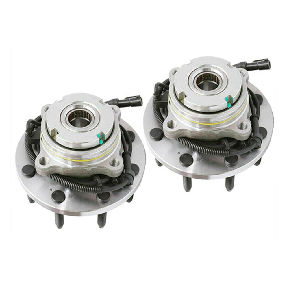 Pair Front Wheel Bearing Hub For Excursion F250 F350 SuperDuty Super Duty W/ABS