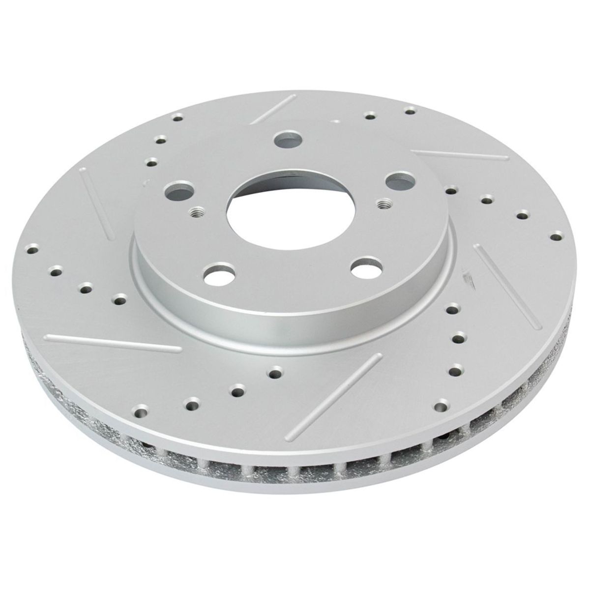 Brake Rotor Drilled Slotted & Posi Ceramic Pad Front Kit
