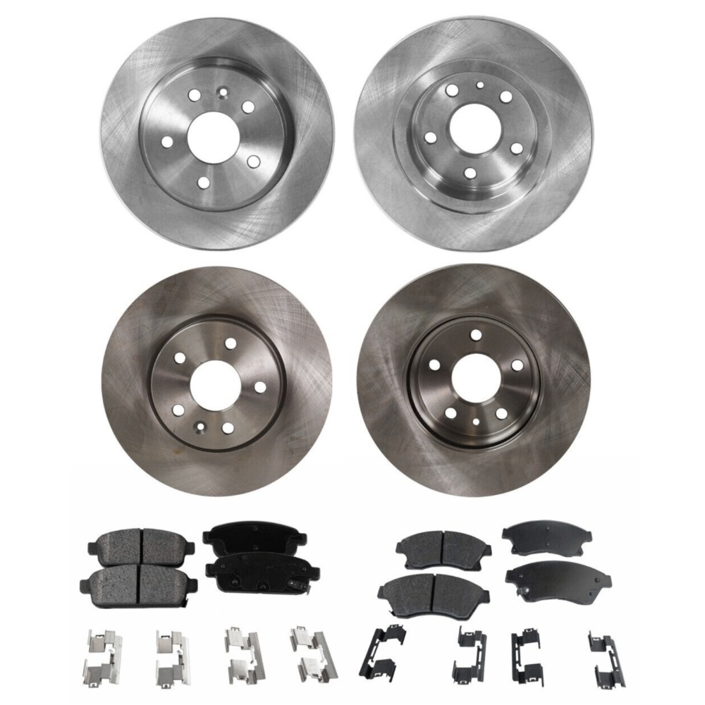 Front & Rear Brake Disc Rotors And Pads Kit For Chevy Chevrolet Cruze Sonic