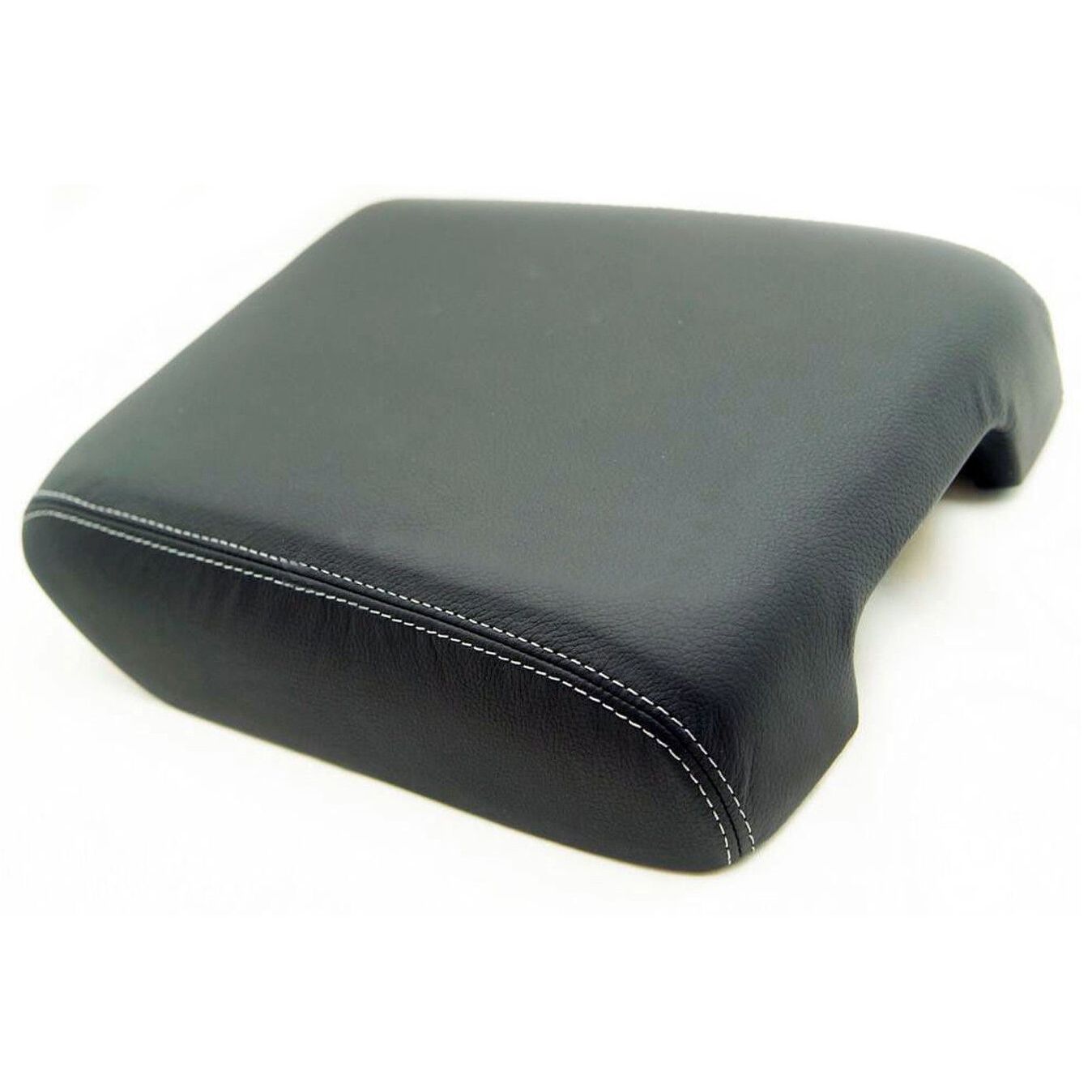 Console Armrest Leather Synthetic Cover For 13-19 Nissan Pathfinder Gray Stitch