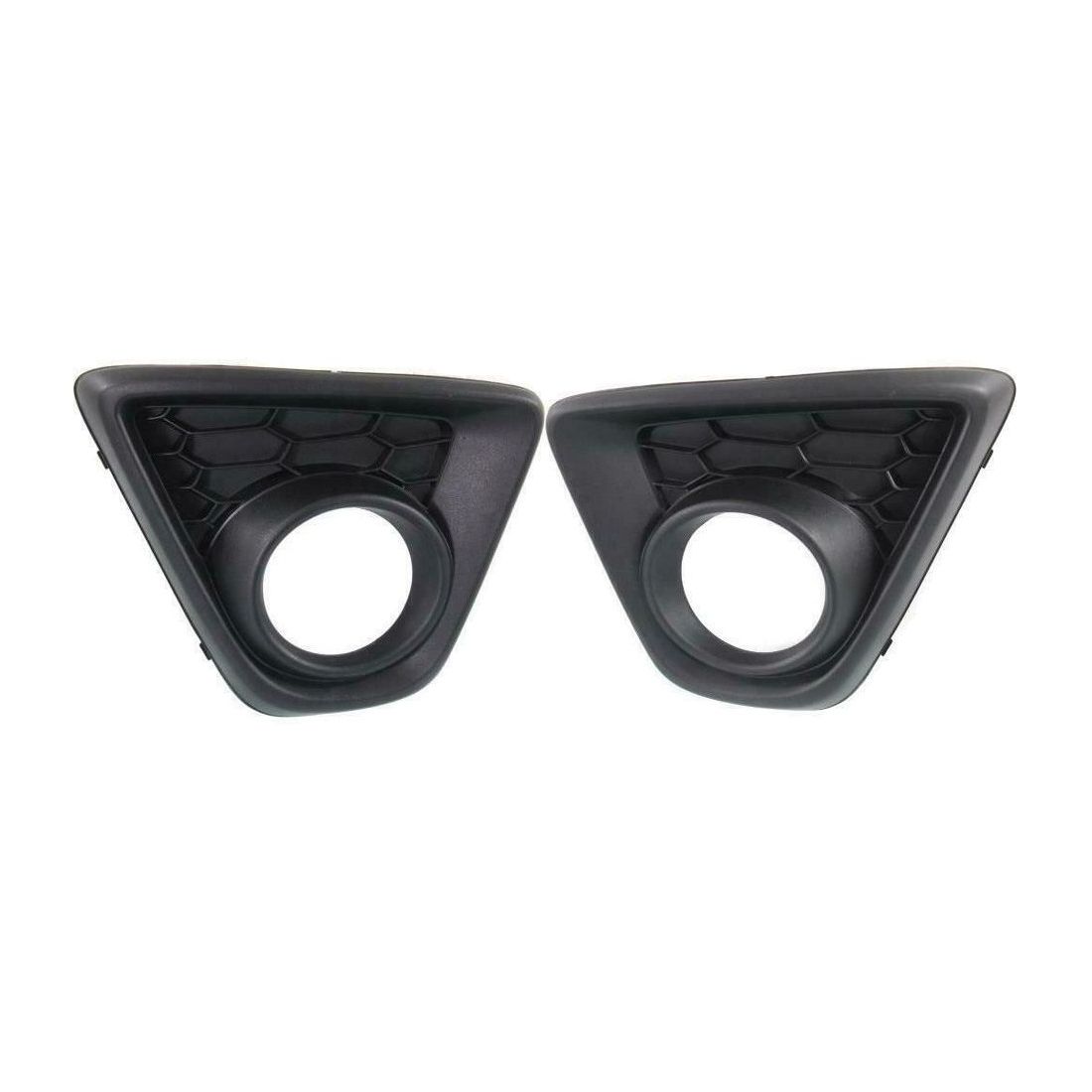 Left & Right Side Front Fog Light Bezel Black Plastic For Mazda 13-15 Mazda CX-5