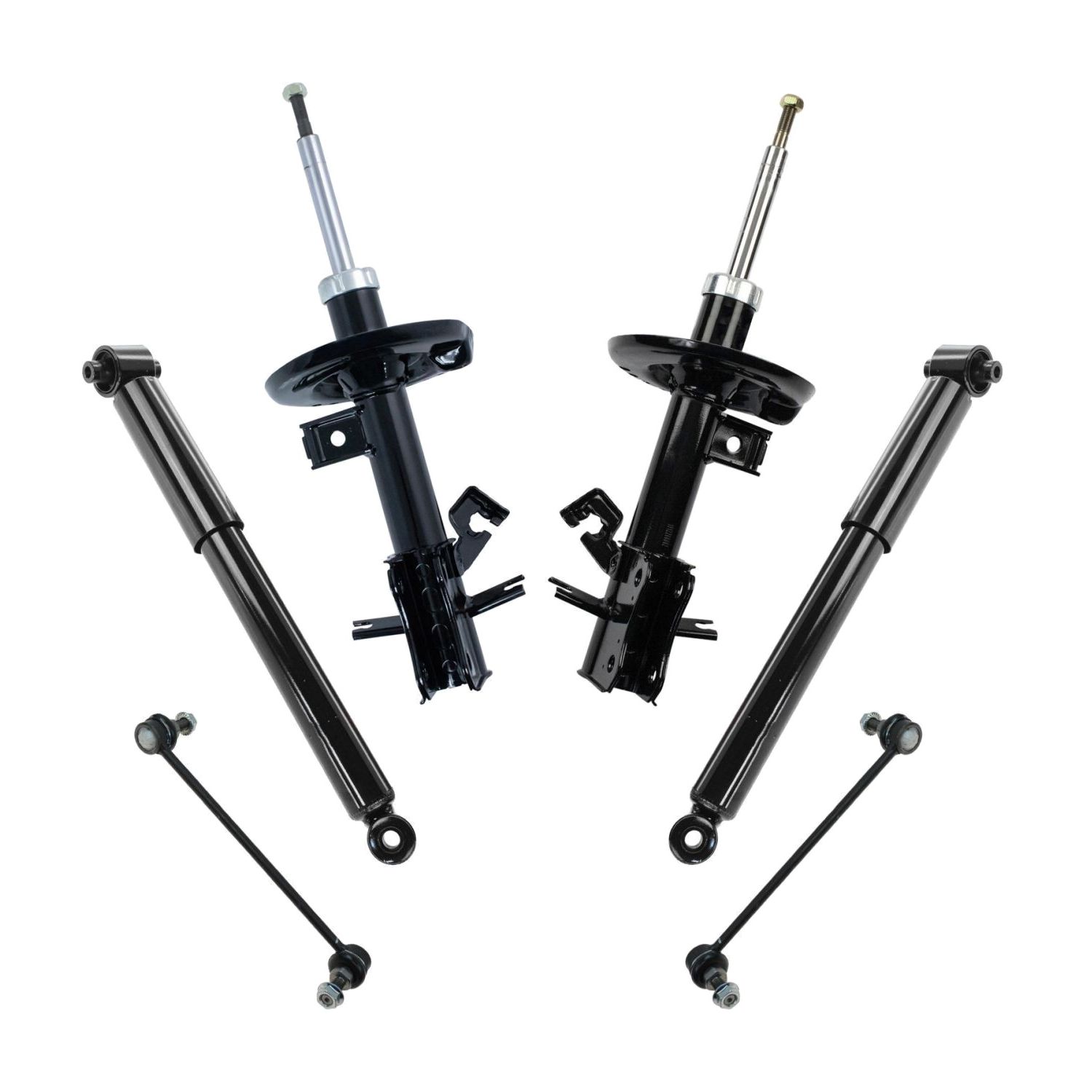 For 07-12 Sentra SE-R Spec V 6pc Strut Assembly Shock Absorber & Sway Bar Kit