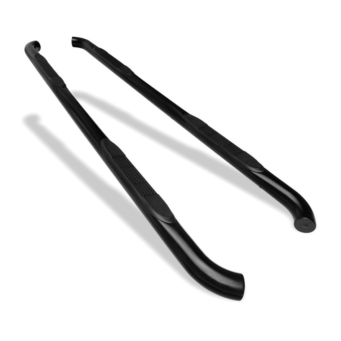 3" Black Side Step Rails For 11-21 Durango Nerf Bars Running Boards