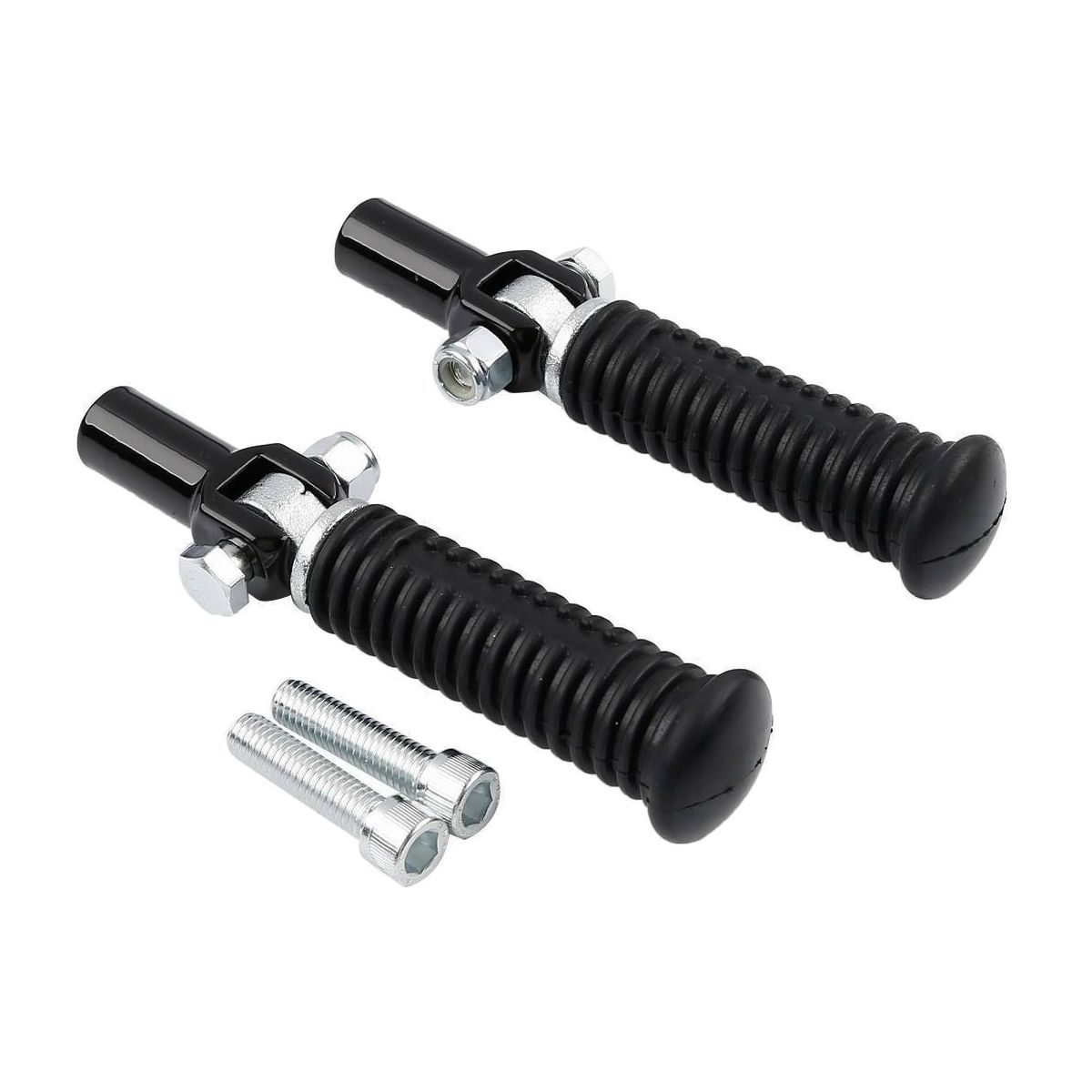 For 00-06 Heritage Softail Black Passenger Footpeg Pegs Clevis Support Mount