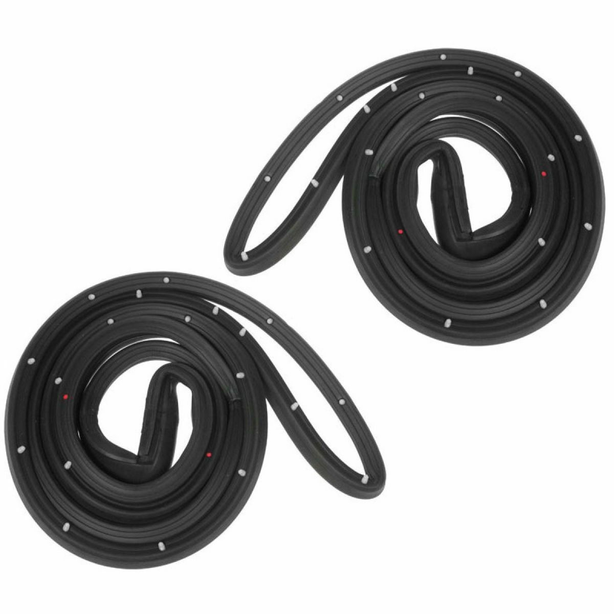 Rear Door Seals Rubber Weatherstrip Pair Set For Buick Chevrolet Pontiac