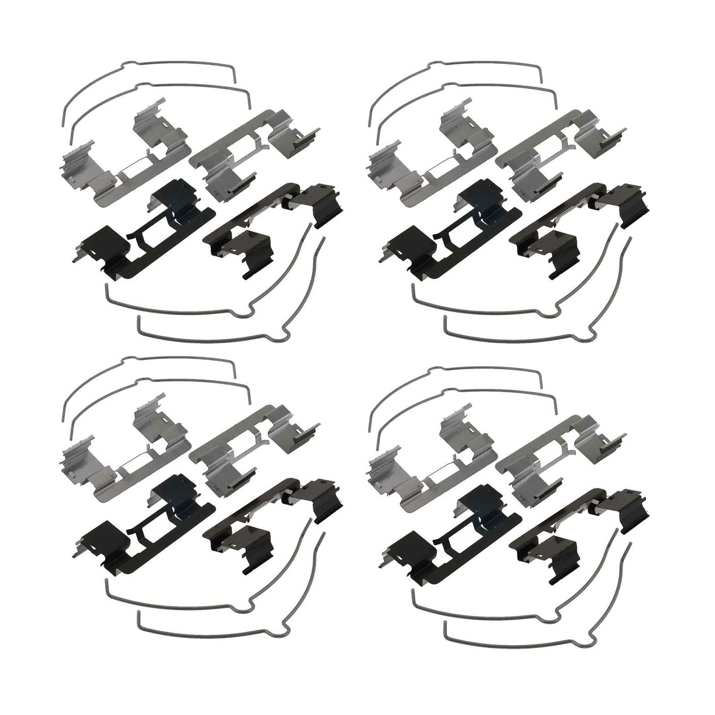 4 Sets Of - For 05-09 F-150 Lariat Disc Brake Hardware Kit-Pad Installation Kit Front