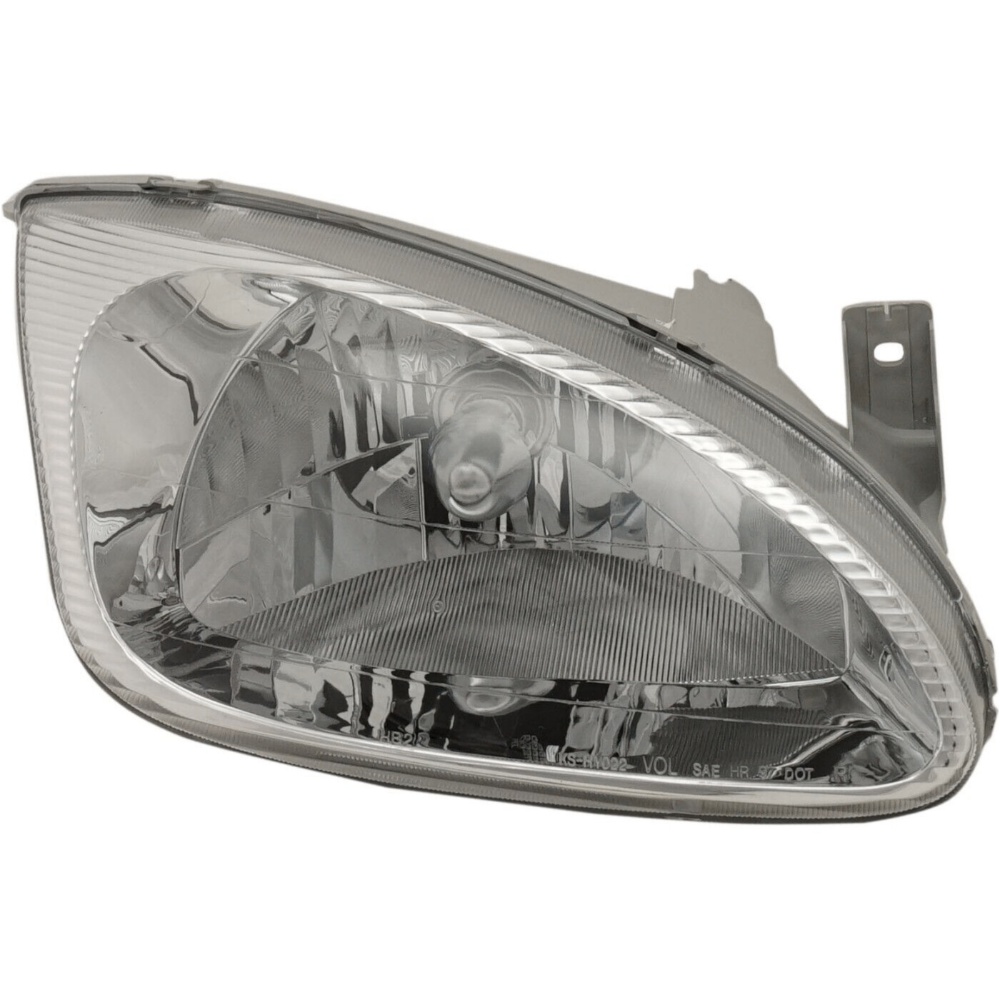 Headlight For Hyundai 1999-2000 Elantra GLS Model Right Clear Lens With Bulb