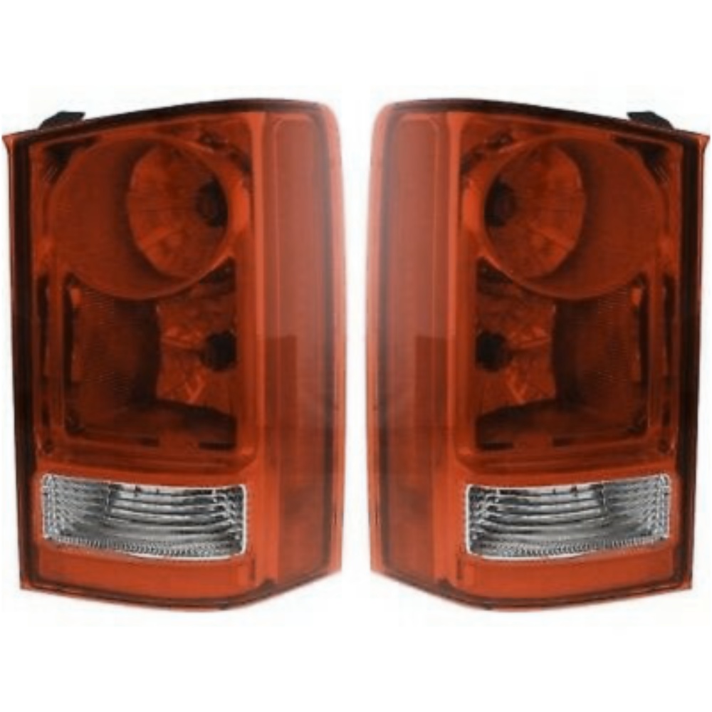 Halogen Tail Light Set For Honda 2009-2015 Pilot Clear/Red Lens W/ Bulbs 2Pcs