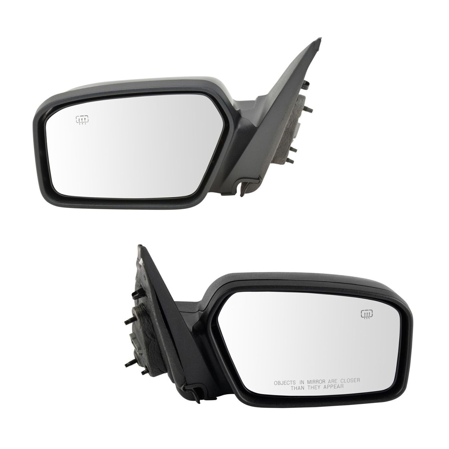 Power Heated Textured Mirrors Pair Set For Ford 06-10 Fusion Mercury 06-10 Milan