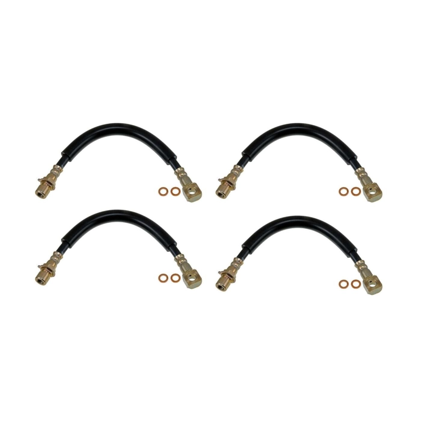 4 Sets Of - Brake Line Front Driver Or Passenger Side For Chevrolet GMC Isuzu Right