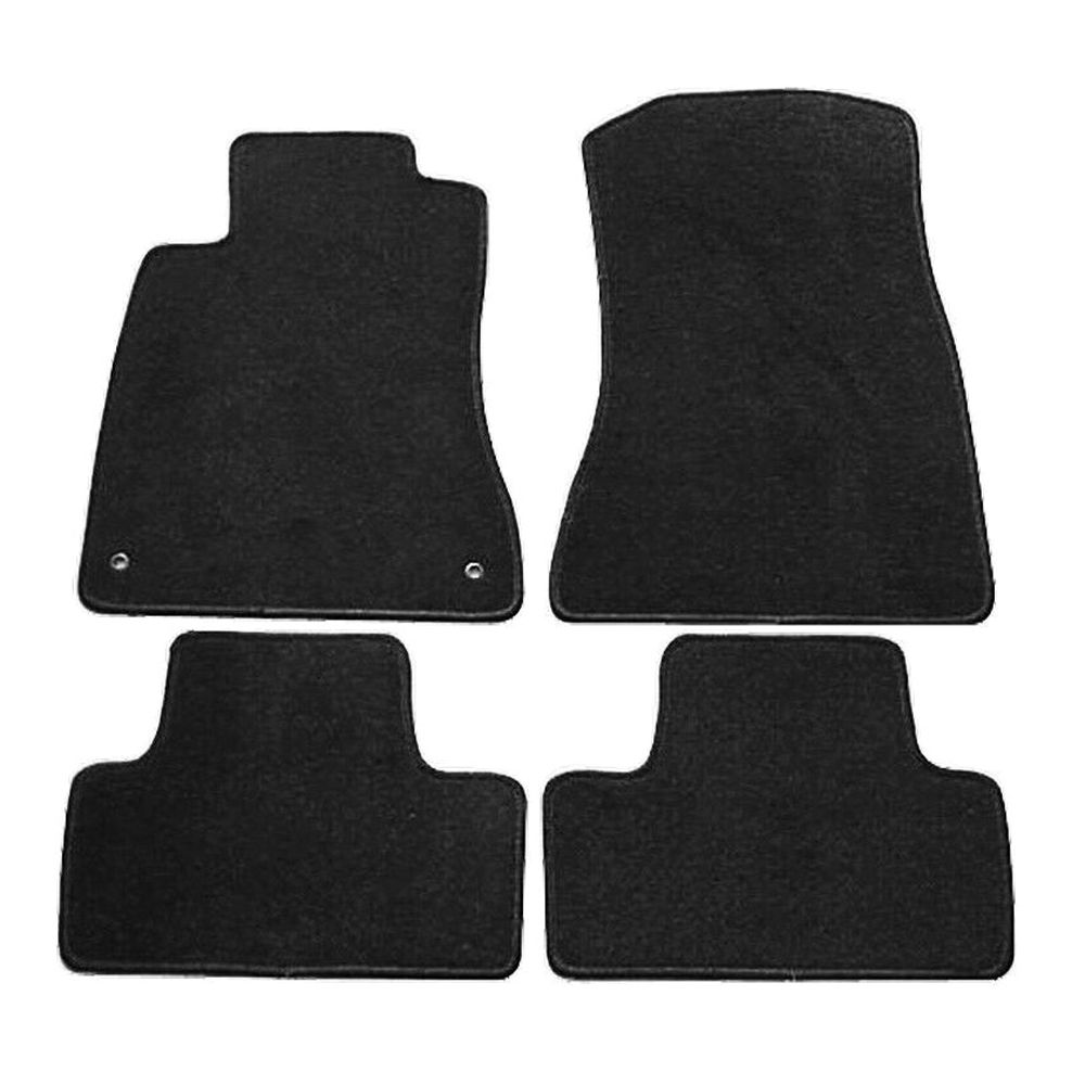 For 06-13 Lexus IS250 Base Sedan Black Nylon Floor Mats Carpet Front Rear 4PC
