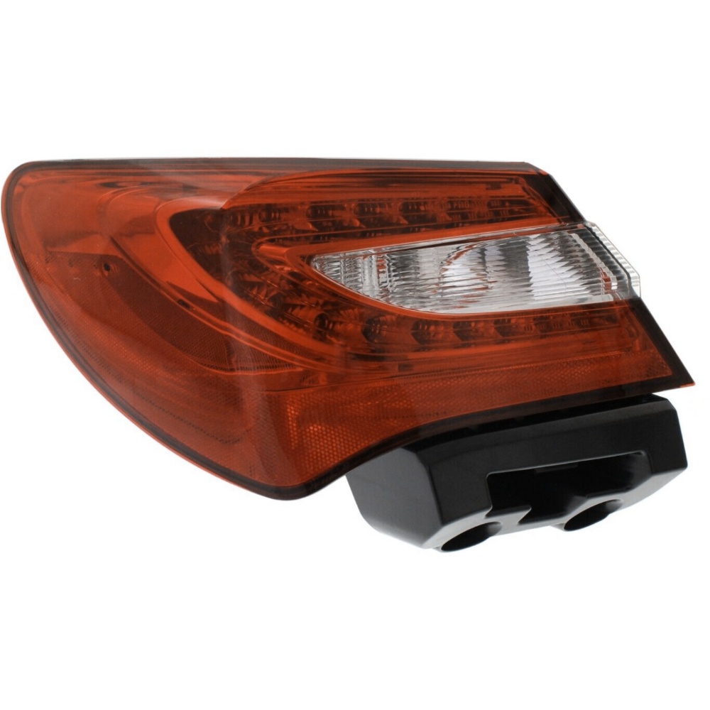 Halogen Tail Light Set For Chrysler 2011-2014 200 Clear/Red Lens W/ Bulbs 2Pcs