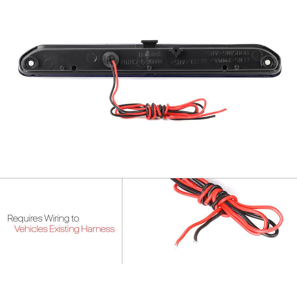 For 15-16 Buick Encore CXL Black/Smoke]Full Led Third 3rd Brake Light Tail Lamp