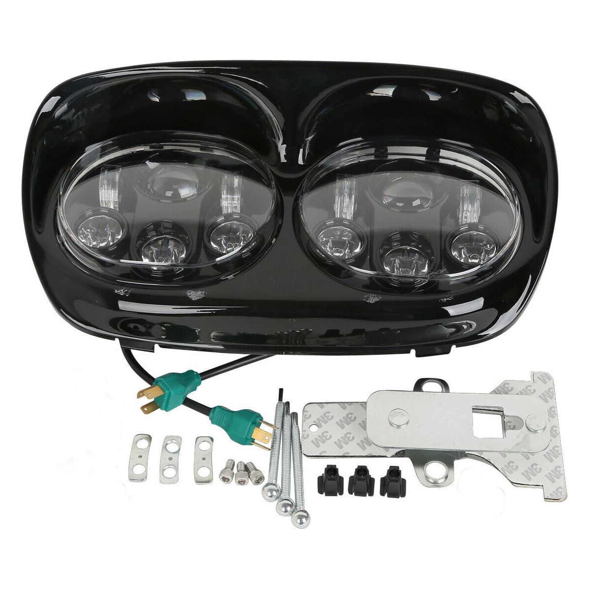 For Harley-Davidson Road Glide Inner Outer Fairings & 5.75" Dual Headlight