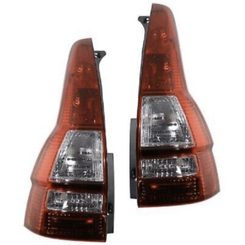 Halogen Tail Light Set For 2007-2011 Honda CR-V Clear & Red Lens 2Pcs