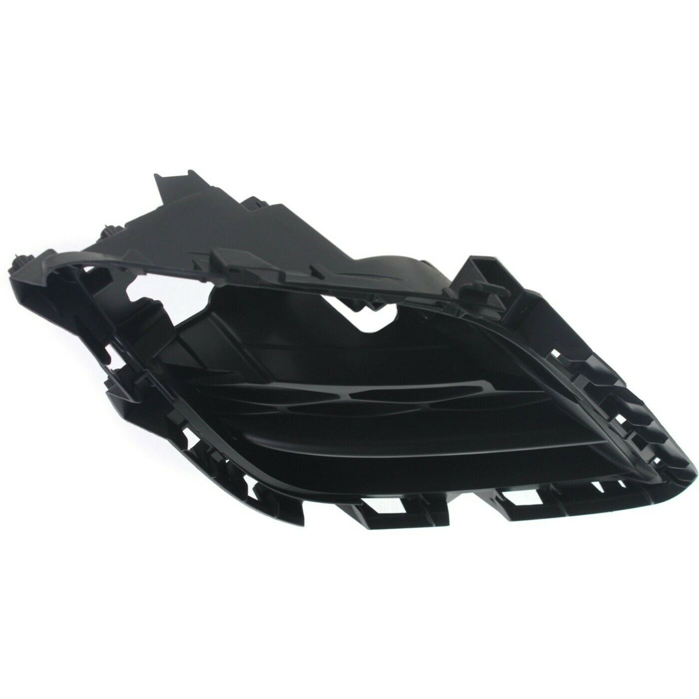 Fog Light Trim Set For Mazda 2010-2012 CX-7 Left & Right Black Plastic 2Pc