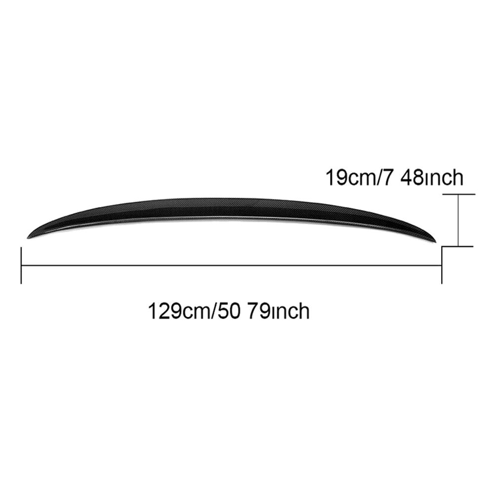 Fits 17-23 BMW G30 5 Series M Style Trunk Spoiler Deck Lip Wing Carbon Fiber