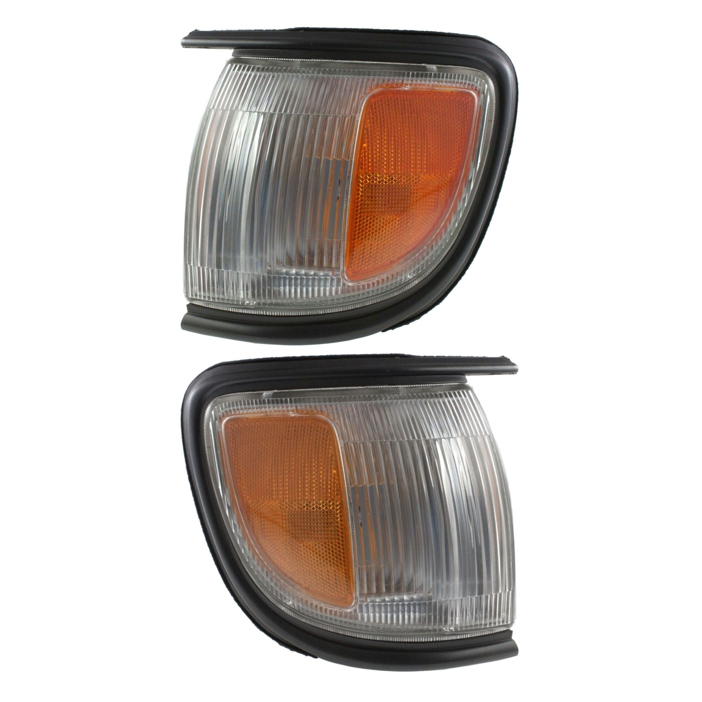 Corner Light For 96-99 Pathfinder W/ Black Trim Set Of 2 Left Right W/ Bulbs