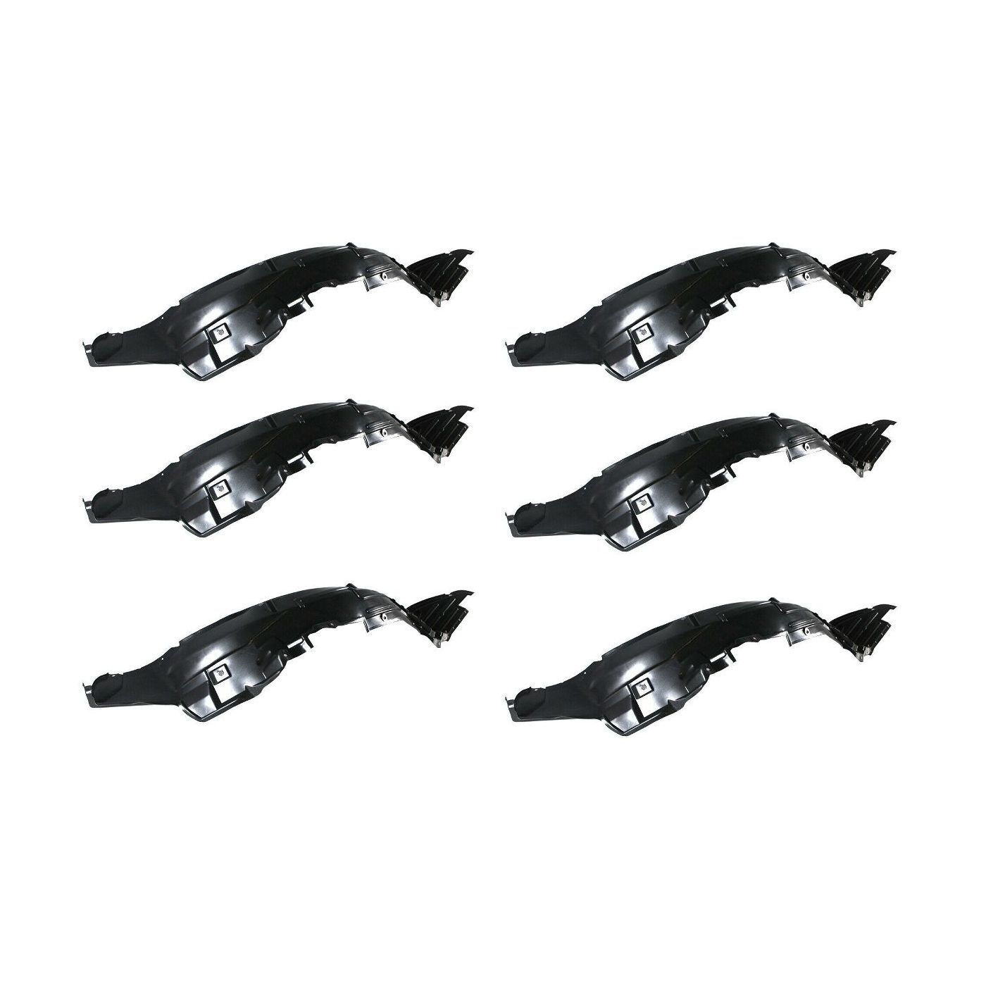 6 Sets Of - Front Left Driver Side Splash Shield Fender Liner For Nissan 04-08 Maxima