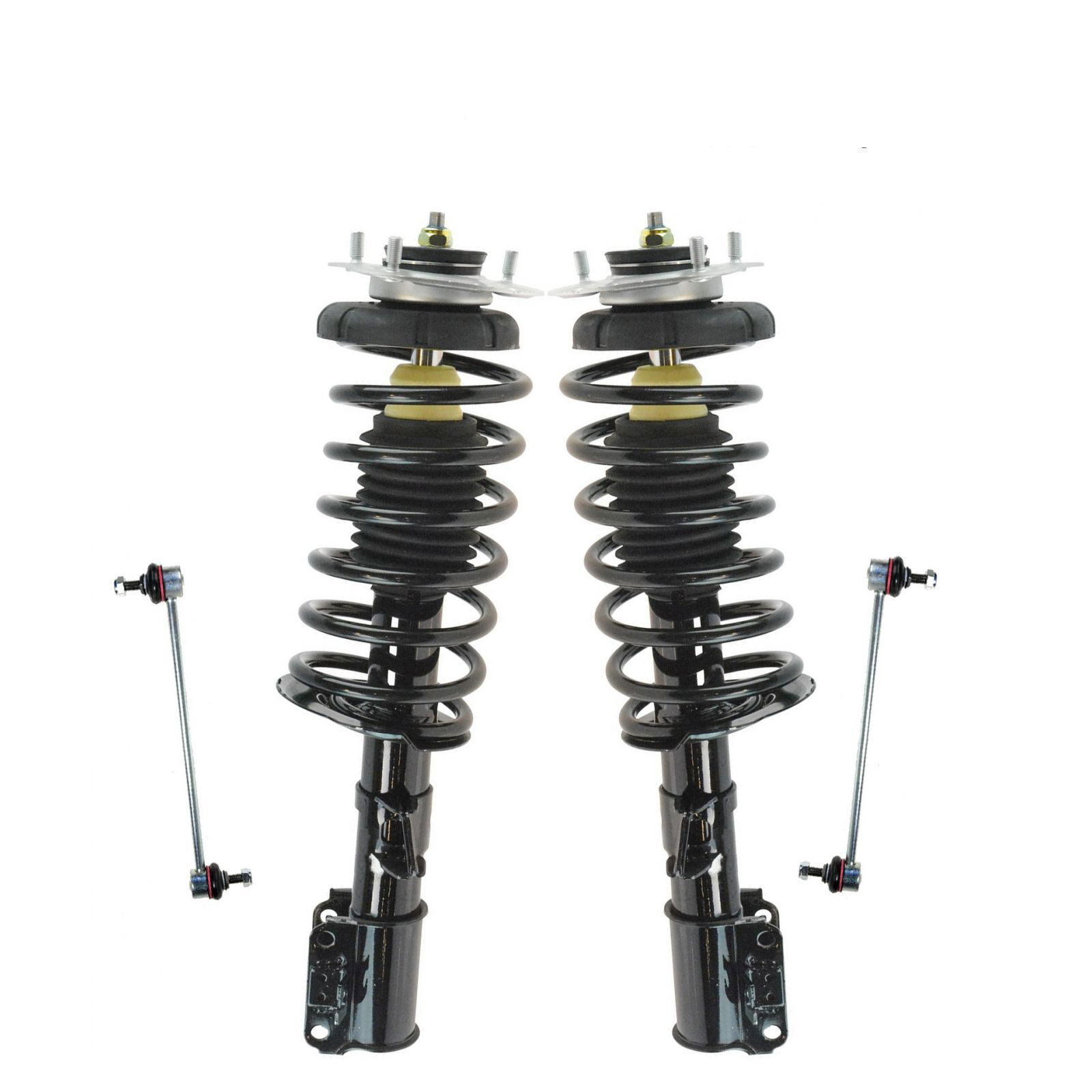 For Volvo Front Quick Complete Strut Spring Assembly Sway Bar End Links Kit 4pc
