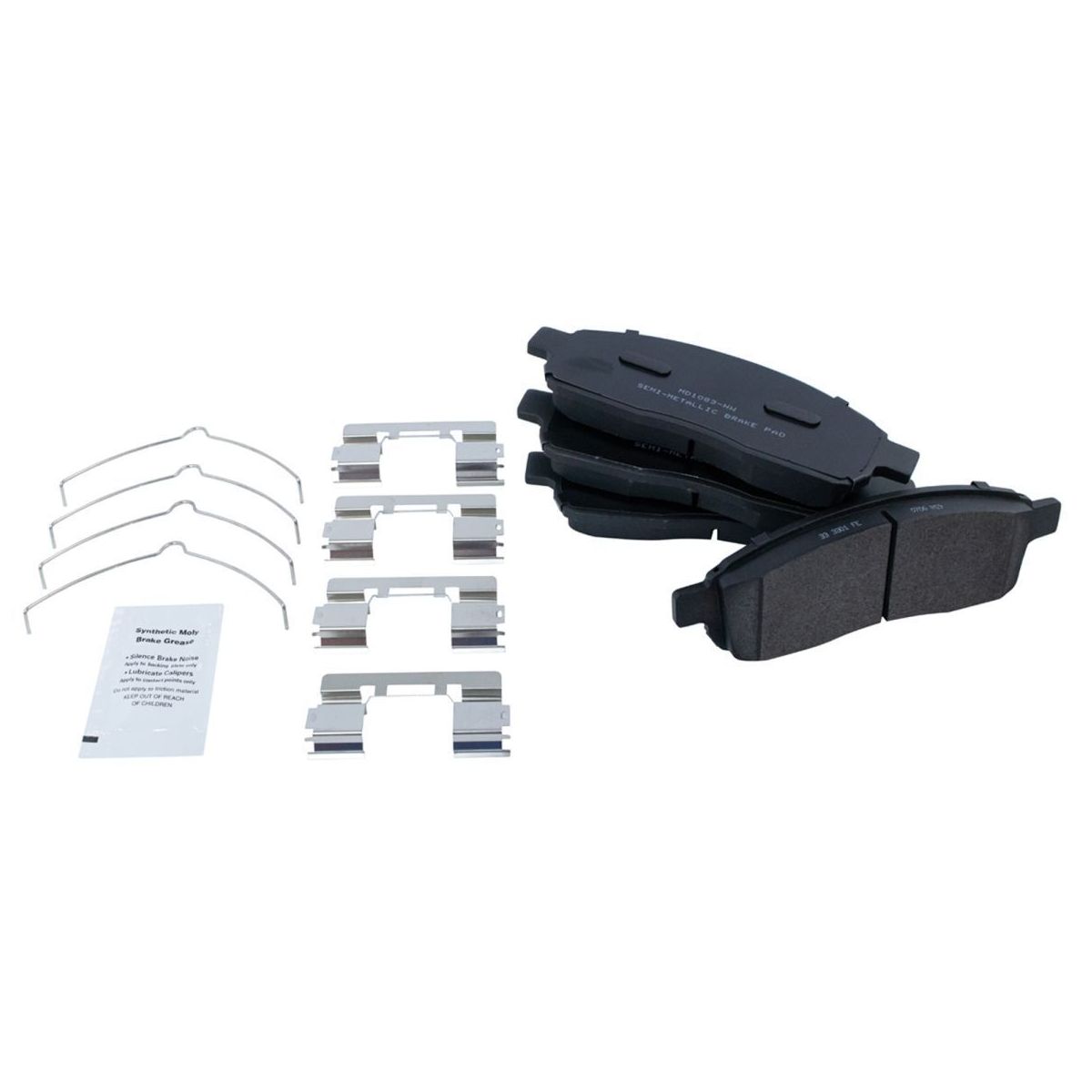 Front Premium Metallic Brake Pad & Coated Rotor Kit For 2004-2008 F-150 2WD