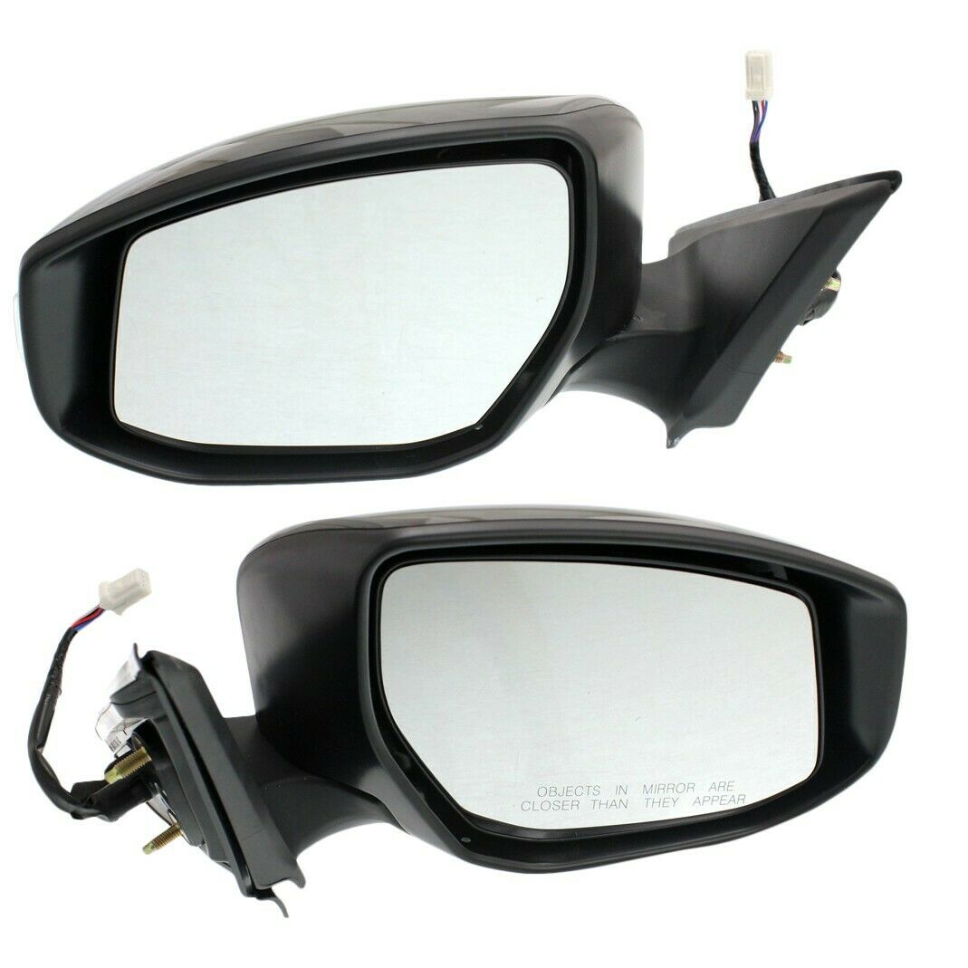 Power Mirror Set For 2013-18 Altima Sedan Heated With Signal Light Paintable