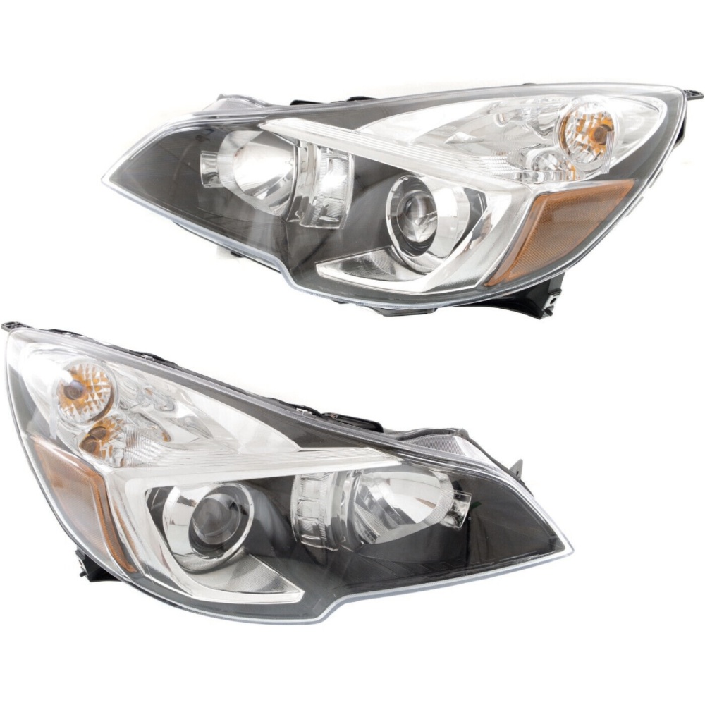 Headlight For 13-14 Legacy Sedan 13-14 Outback Wagon Pair Left And Right Black