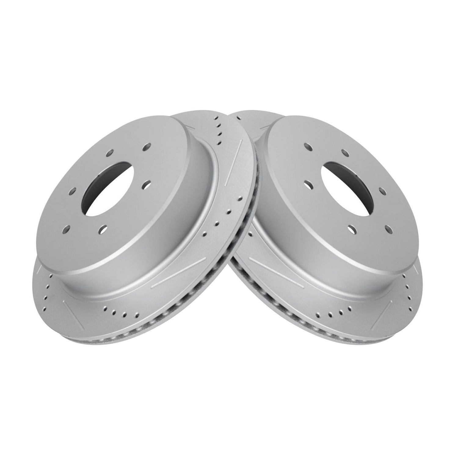 For 17-19 Nissan TITAN S Drilled Slotted G-Coated Rear Brake Rotor Set Of 2