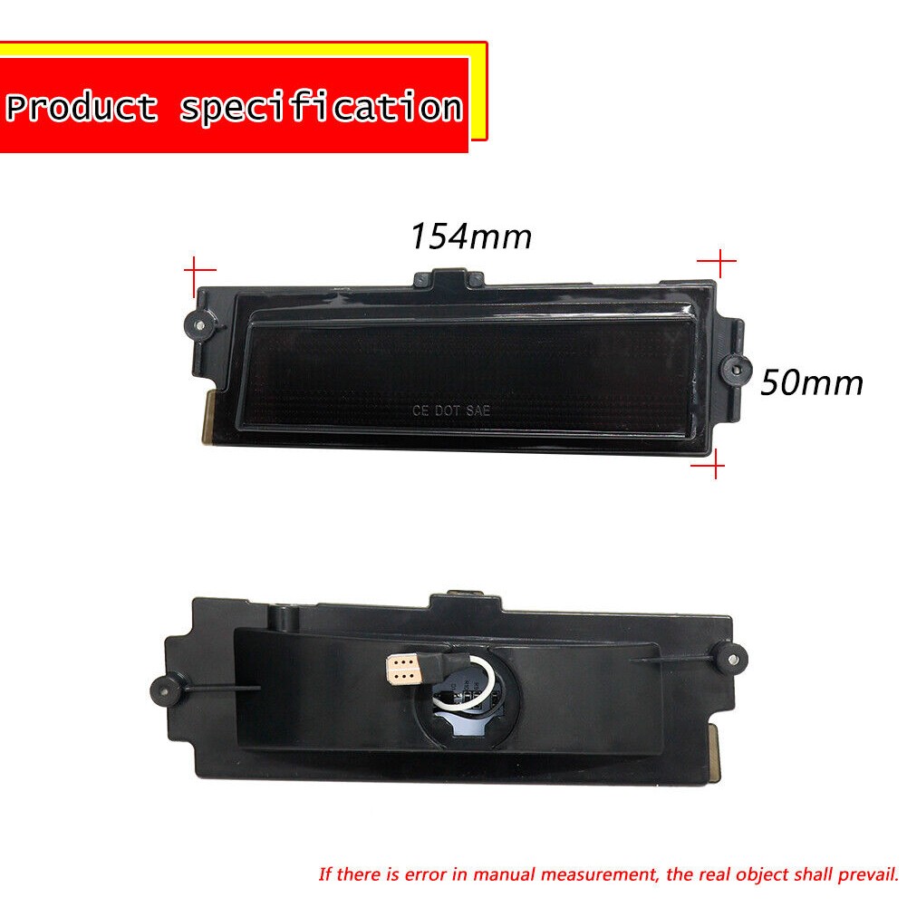 Smoke Full LED Amber Front Side Marker Lights