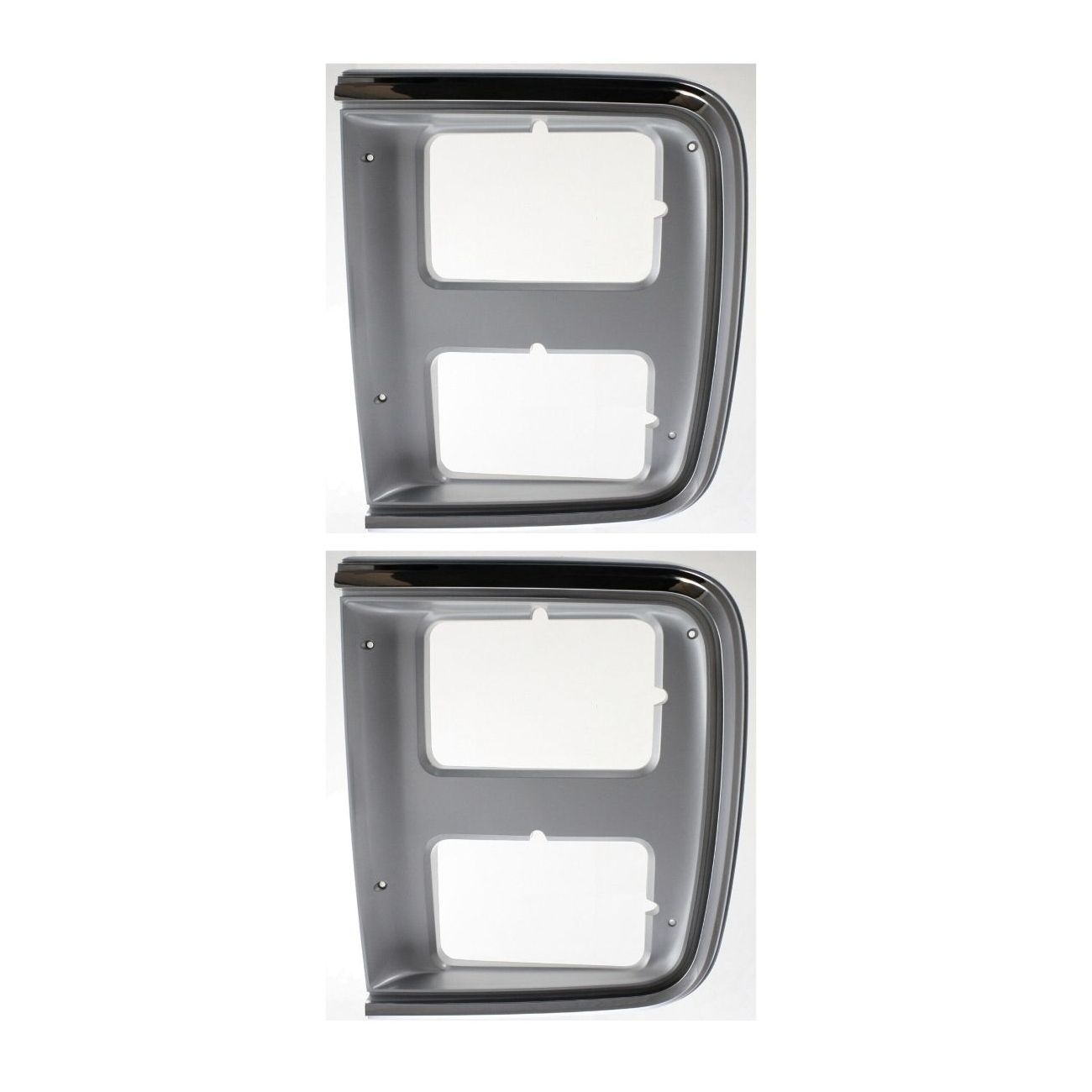 2 Sets Of - Chrome Headlight Headlamp Trim Bezel Driver Side Left For Chevrolet GMC
