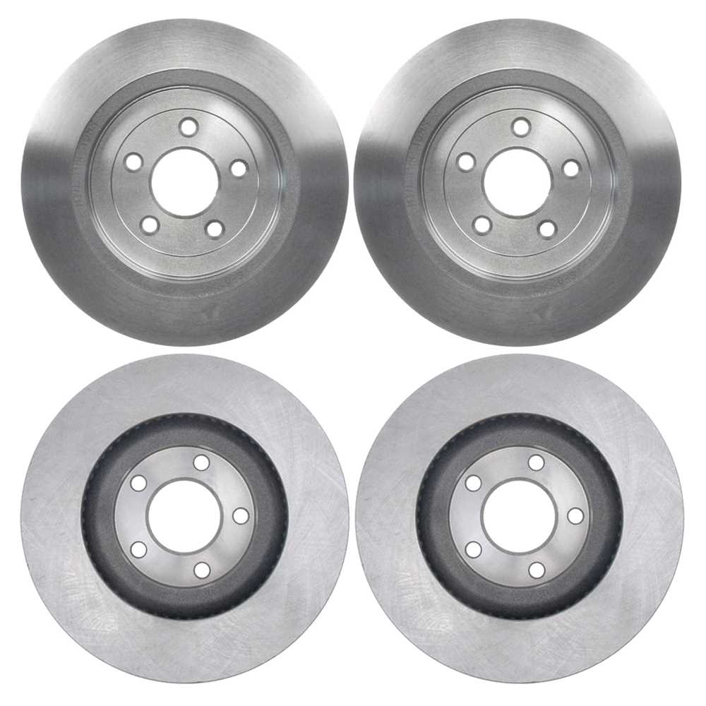 For 2011 2012 2013 2014 Ford Edge Lincoln MKX Front Rear Brake Rotors
