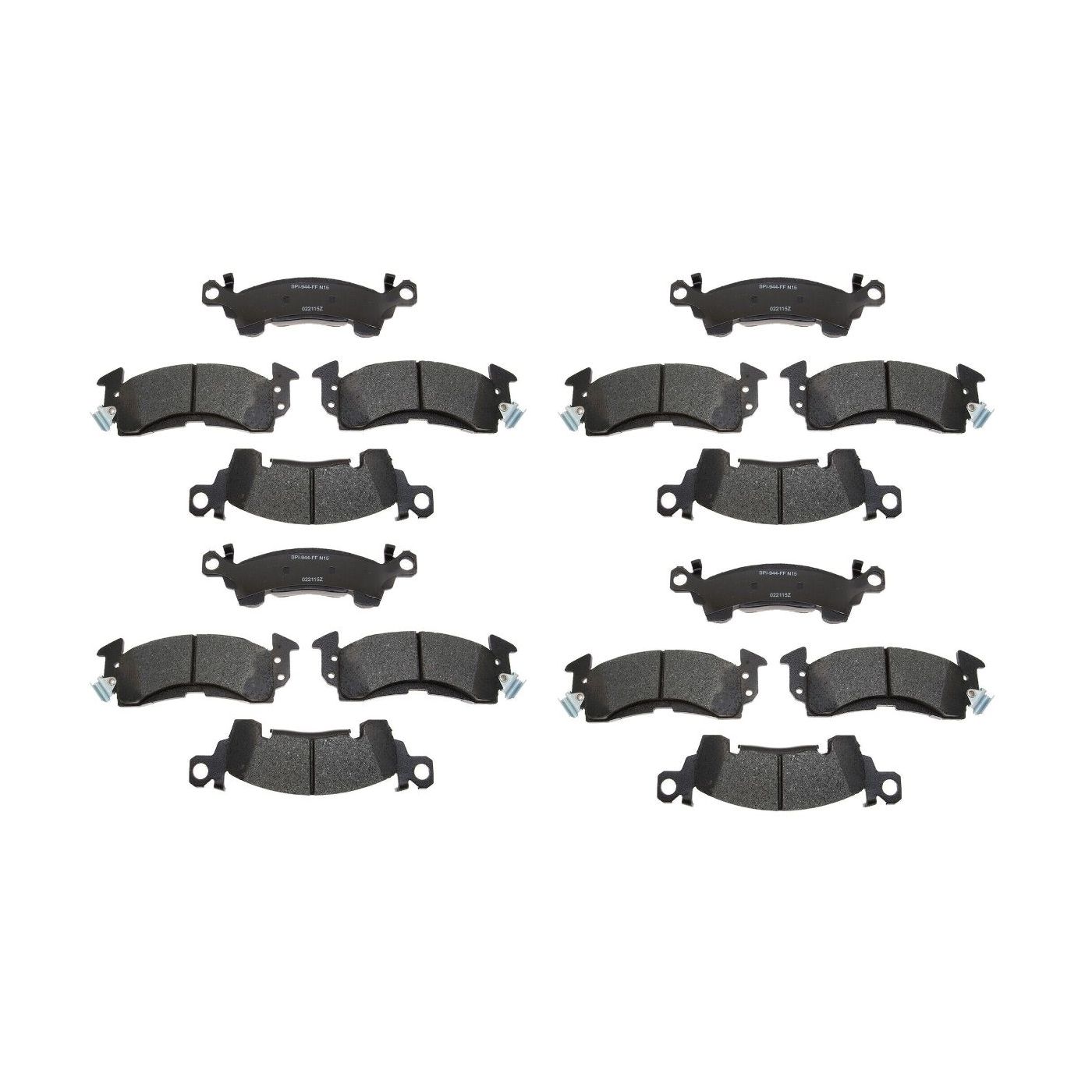 4 Sets Of - For 1972-1976 Eldorado Convertible Disc Brake Pad Set-Metallic Front