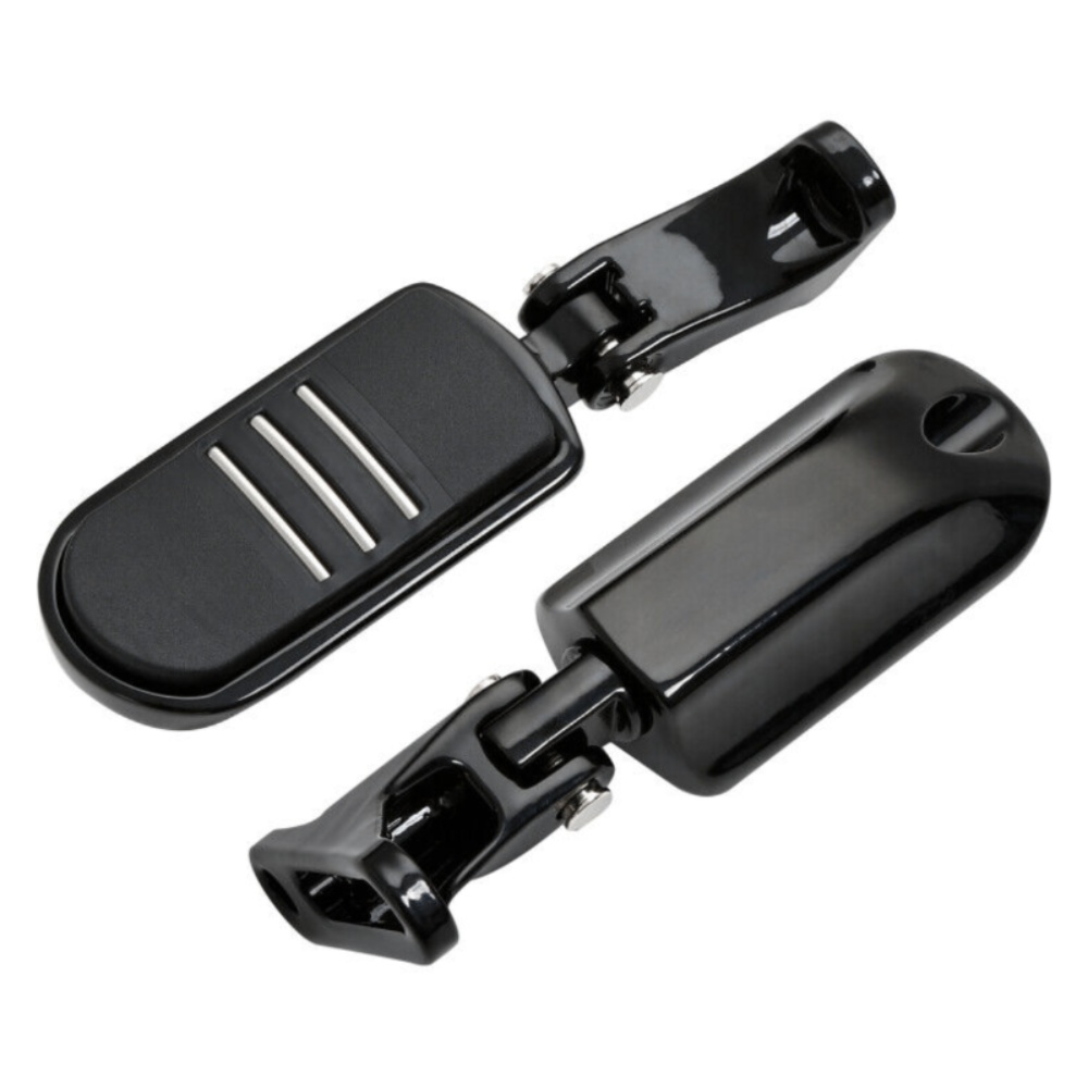 Black Rear Passenger Footpeg For 1993-2022 Harley-Davidson