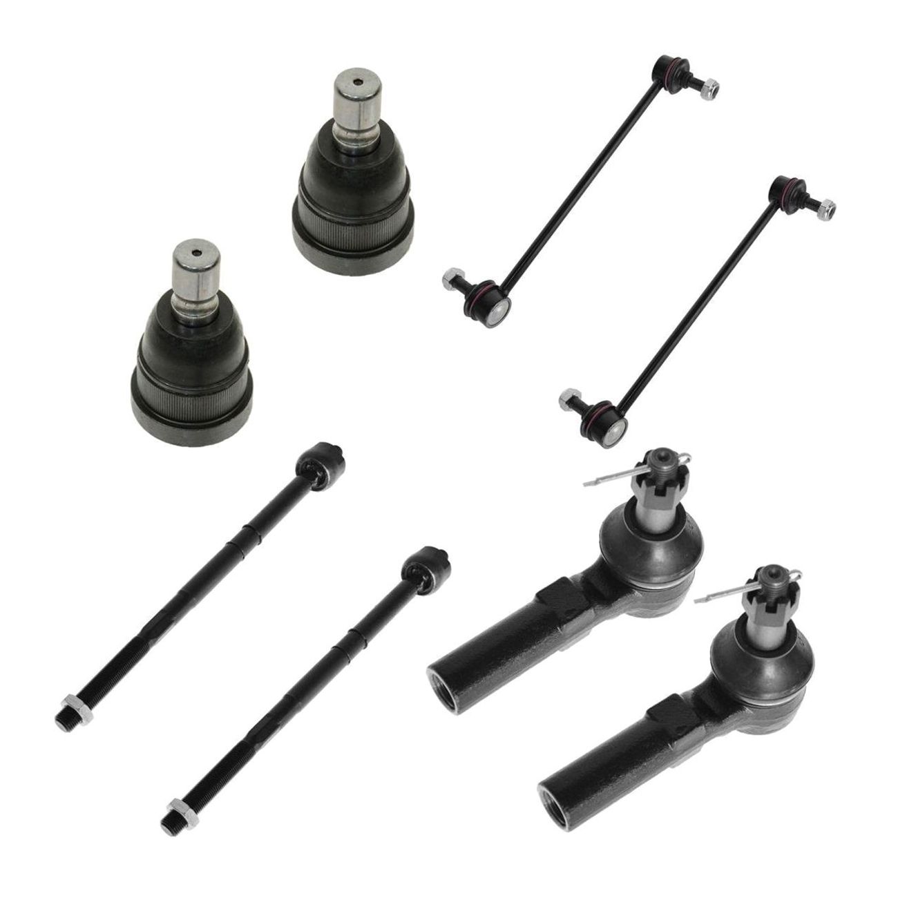 8pc Front Steering & Suspension Kit Sway Links Tie Rods Ball Joints For SUV