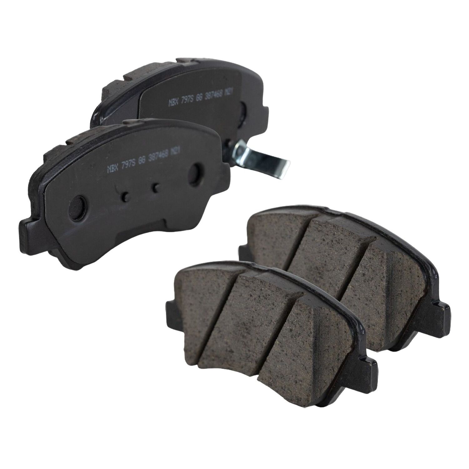 Front Ceramic Brake Pad Set For 12-17 Accent Sedan Kia 12-17 Rio Hatchback