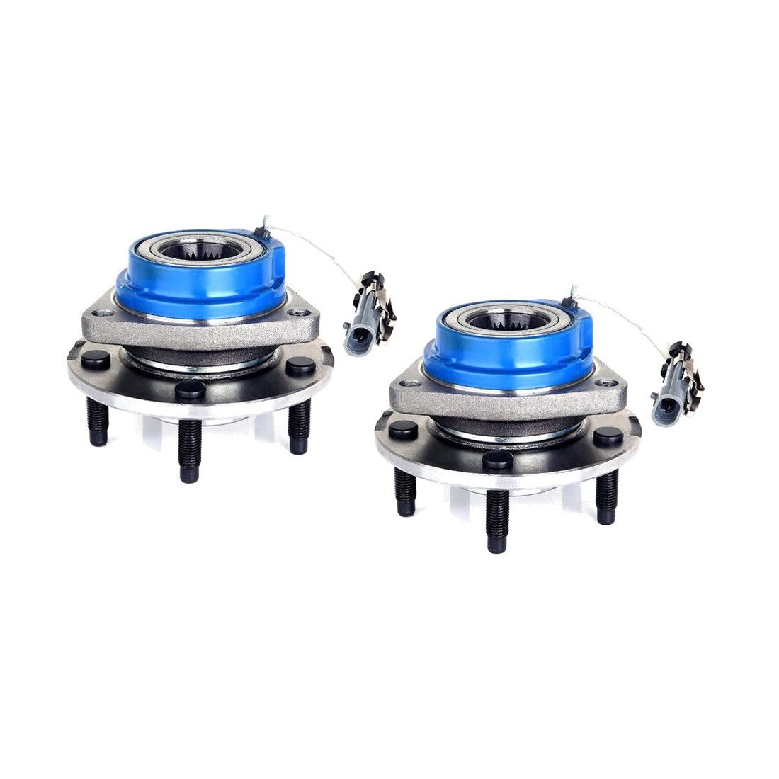 2 Wheel Hub Bearing Assembly W/ Steel Wire Clip ABS 5 Studs Fit GM Cars