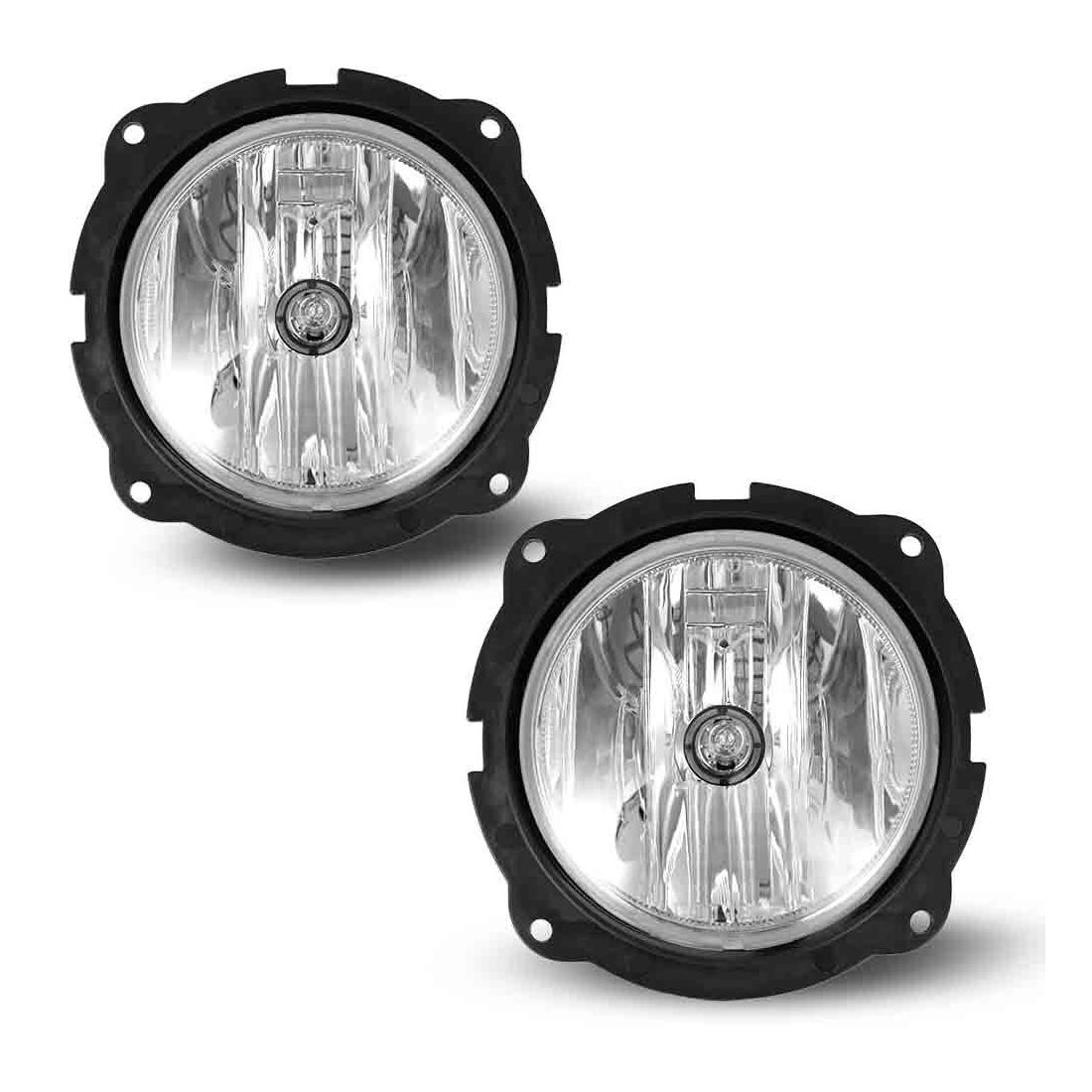 Pair Fog Lights For Ford 2007-2012 Escape Clear Lens Lamps W/Wiring+Switch Kit