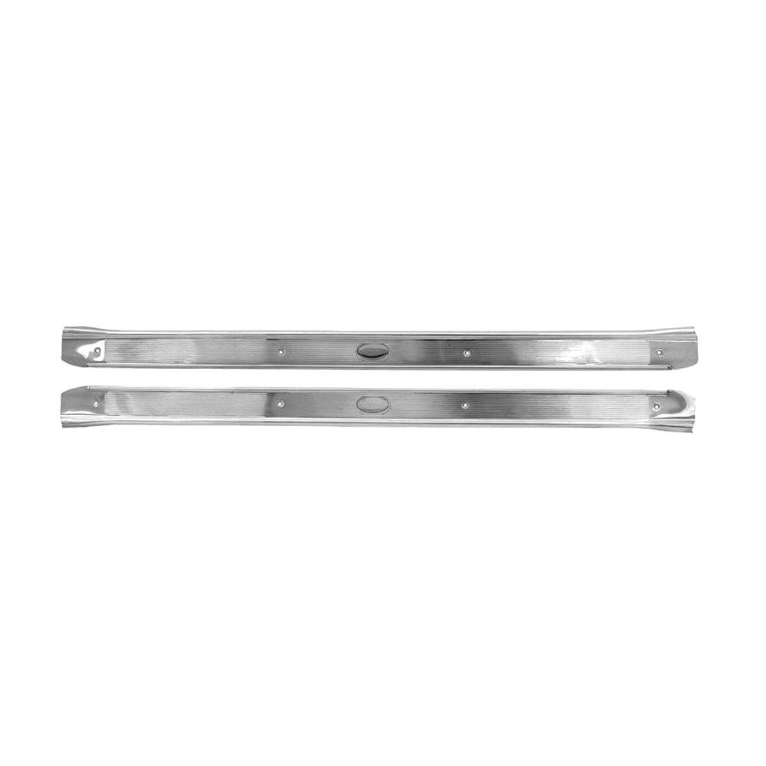 For 1969-1972 Chevelle Concours Estate Door Sill Scuff Plates Stainless-Pair