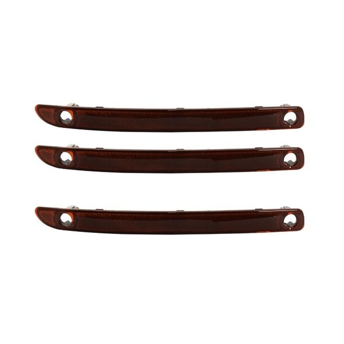 3 Sets Of - For 11-15 MKX Bumper Face Bar Reflector Light Lamp Rear Driver Left Side
