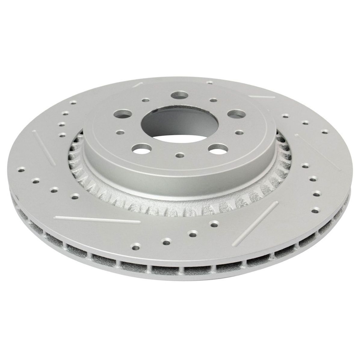For 2003-2014 XC90 Drilled Slotted Brake Rotor & Ceramic Pad Front & Rear Kit