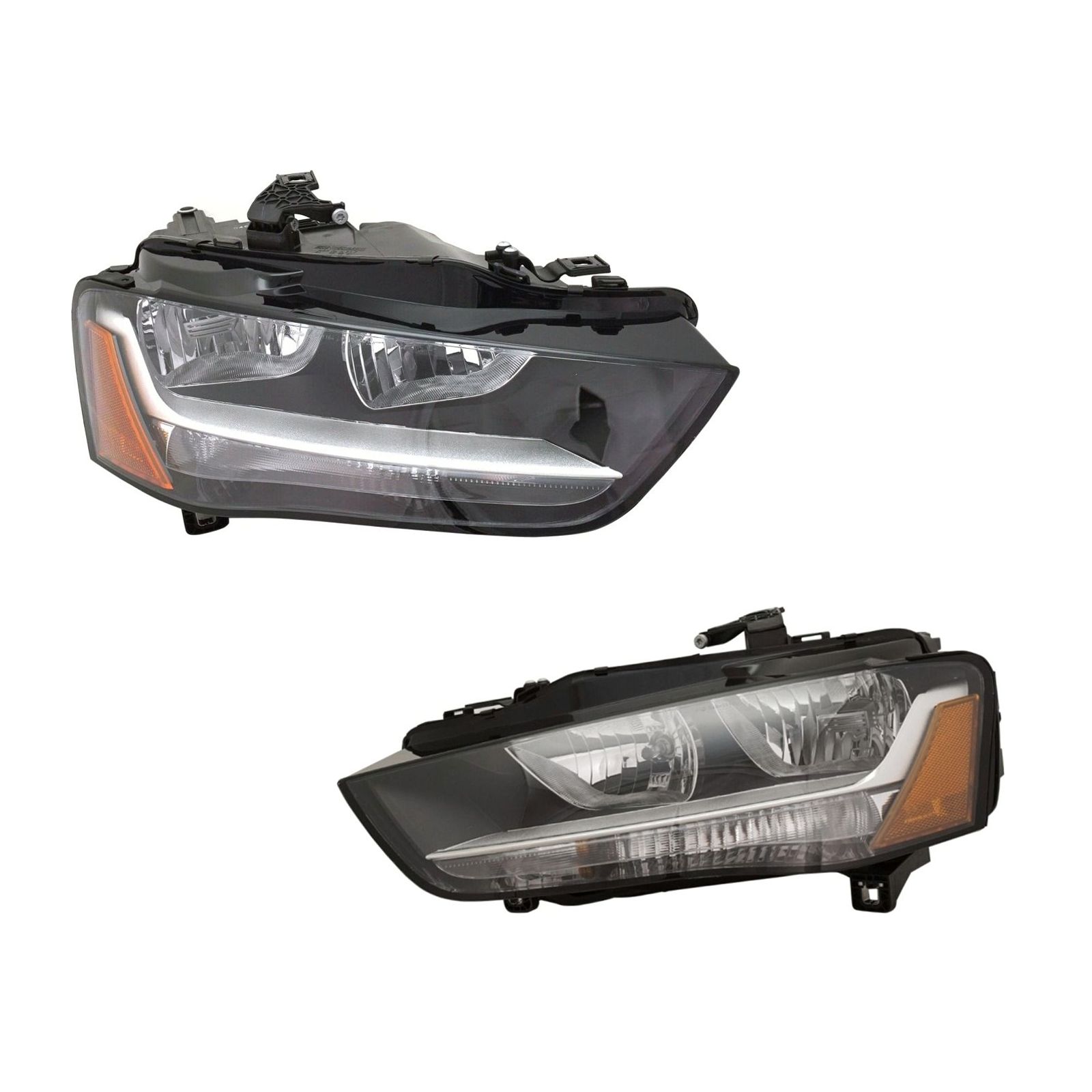 Headlight Set For 2013-2016 A4 Quattro S4 Allroad Left And Right With Bulb 2Pc