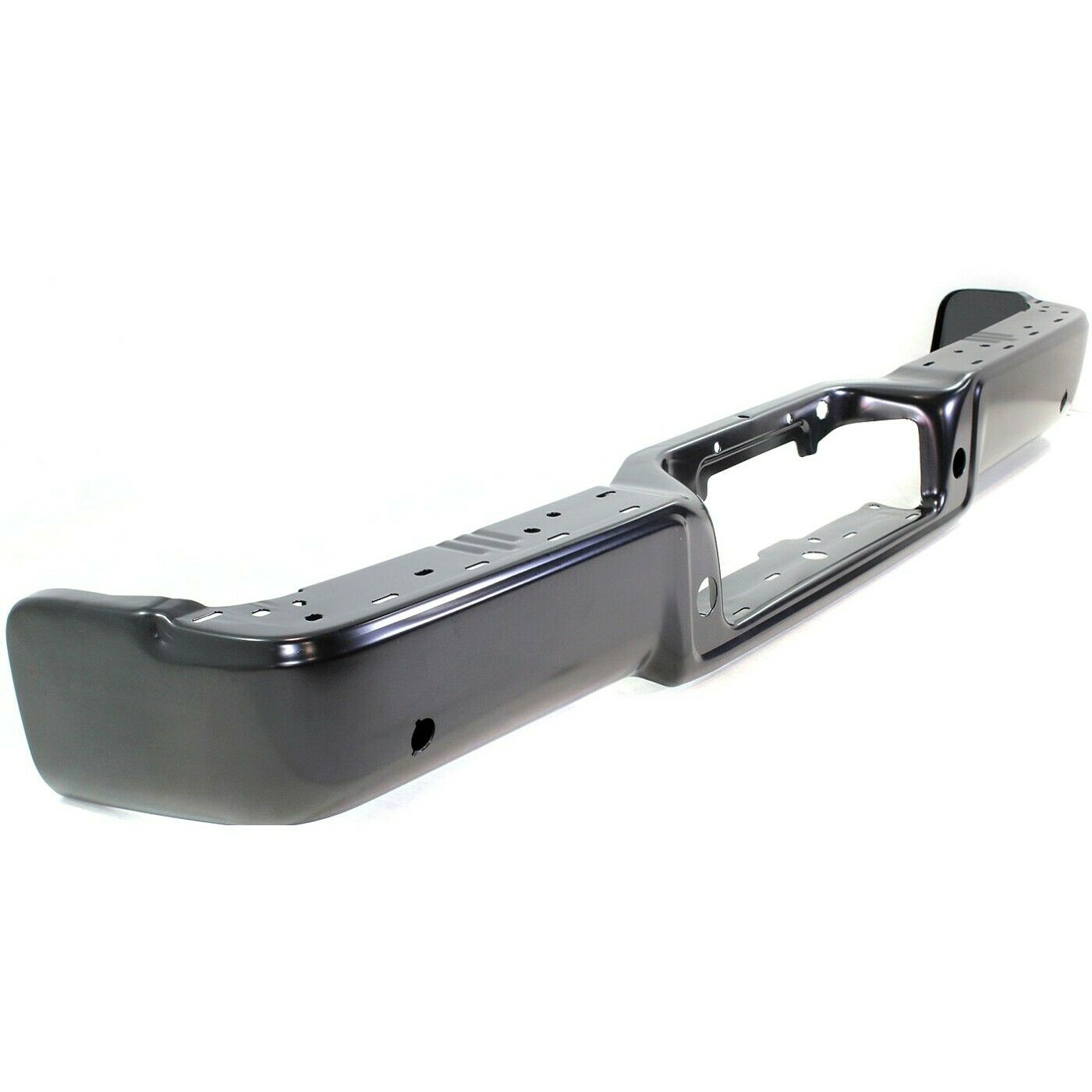 Step Bumper For 2006-2008 Ford Lincoln With Sensor Holes Powdercoated Black Rear