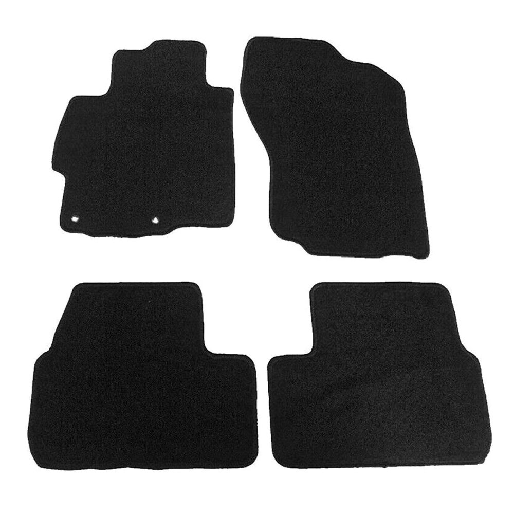 For 11-15 Lancer GT Sportback Hatchback Nylon Black Floor Mats Auto Carpets 4PC
