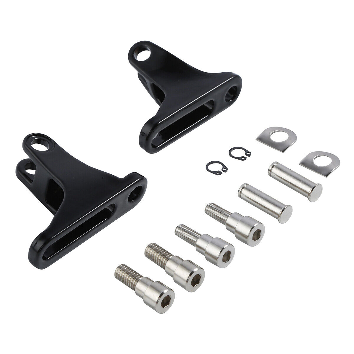 Black Rear Passenger Footpeg For 1993-2022 Harley-Davidson
