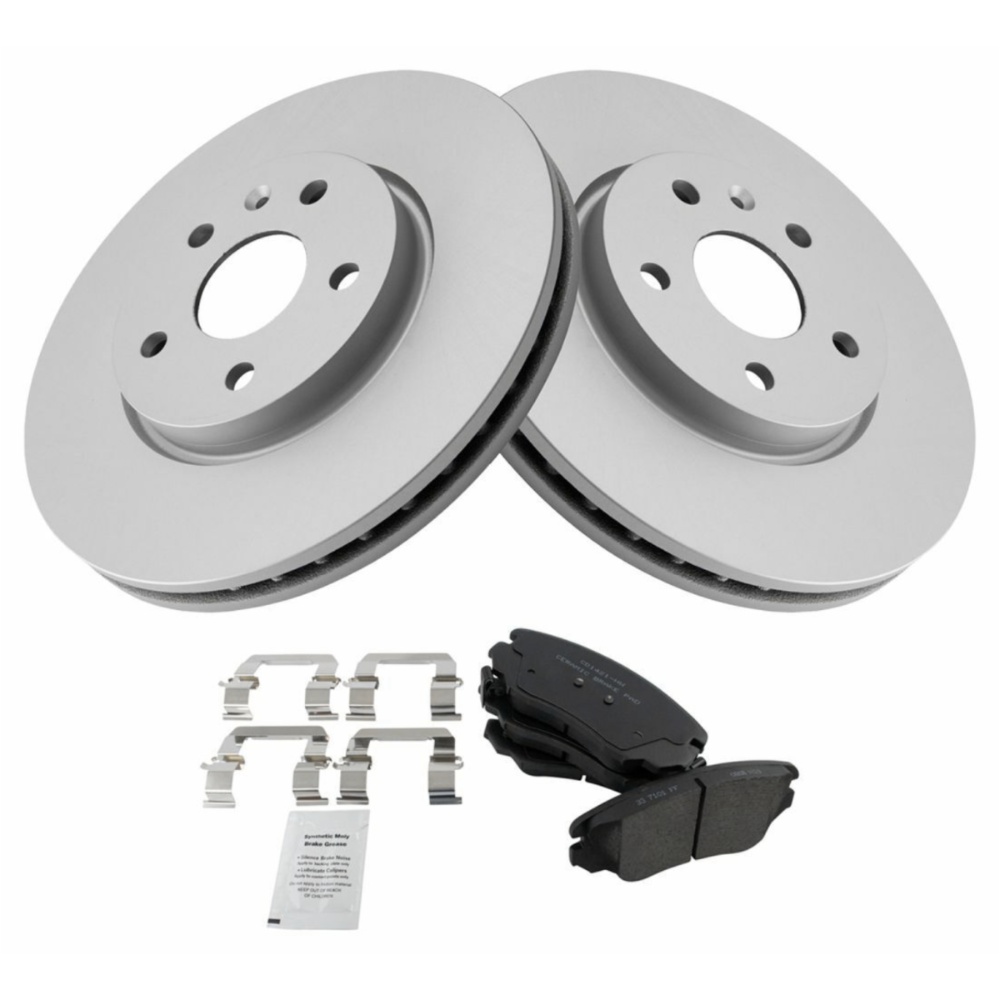 Front Ceramic Brake Pads & G-Coated Rotors Kit For Buick Chevrolet GMC Saab