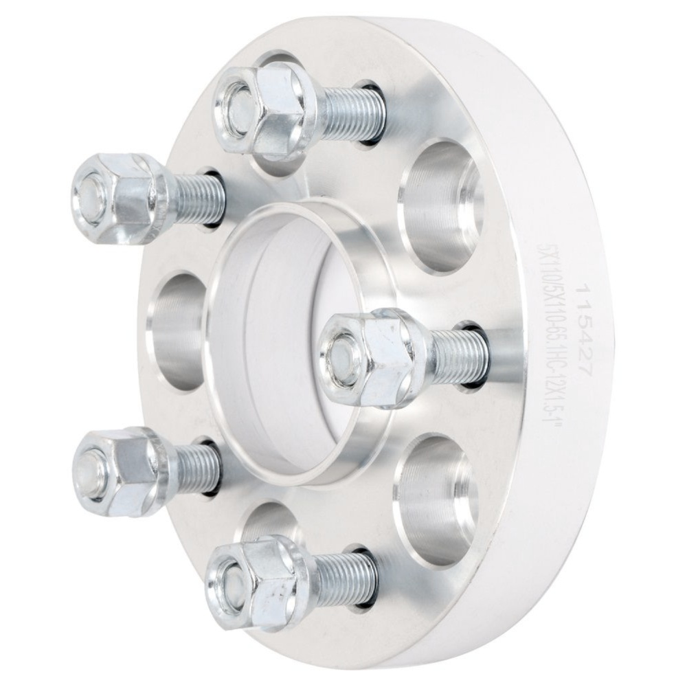 4Pc 25mm (1") Hubcentric Wheel Spacers 5x110 To 5x110 12x1.5 Stud For Chevy