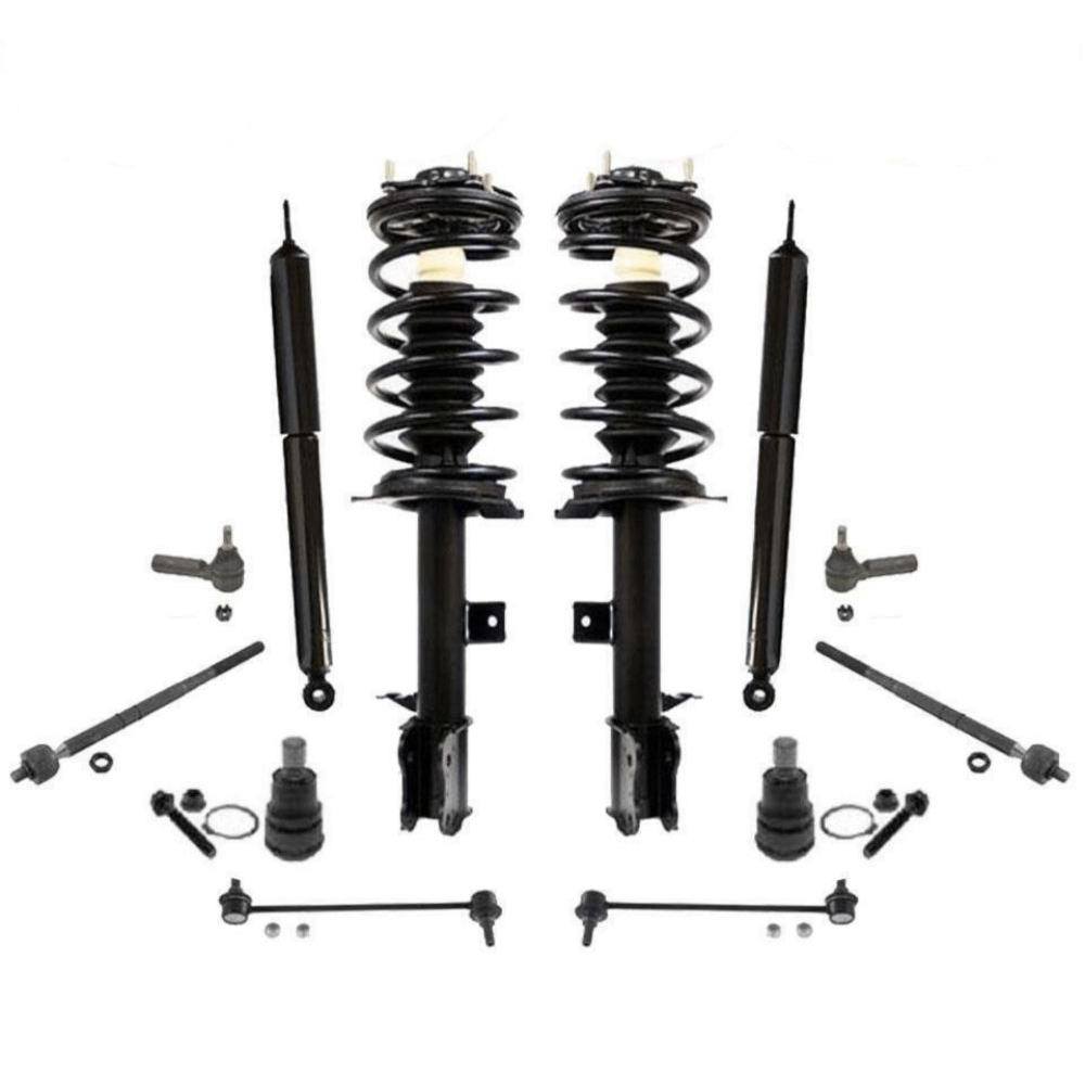 Front Complete Struts Rear Shocks Inner Outer Tie Rods Links Fits Escape 01-04