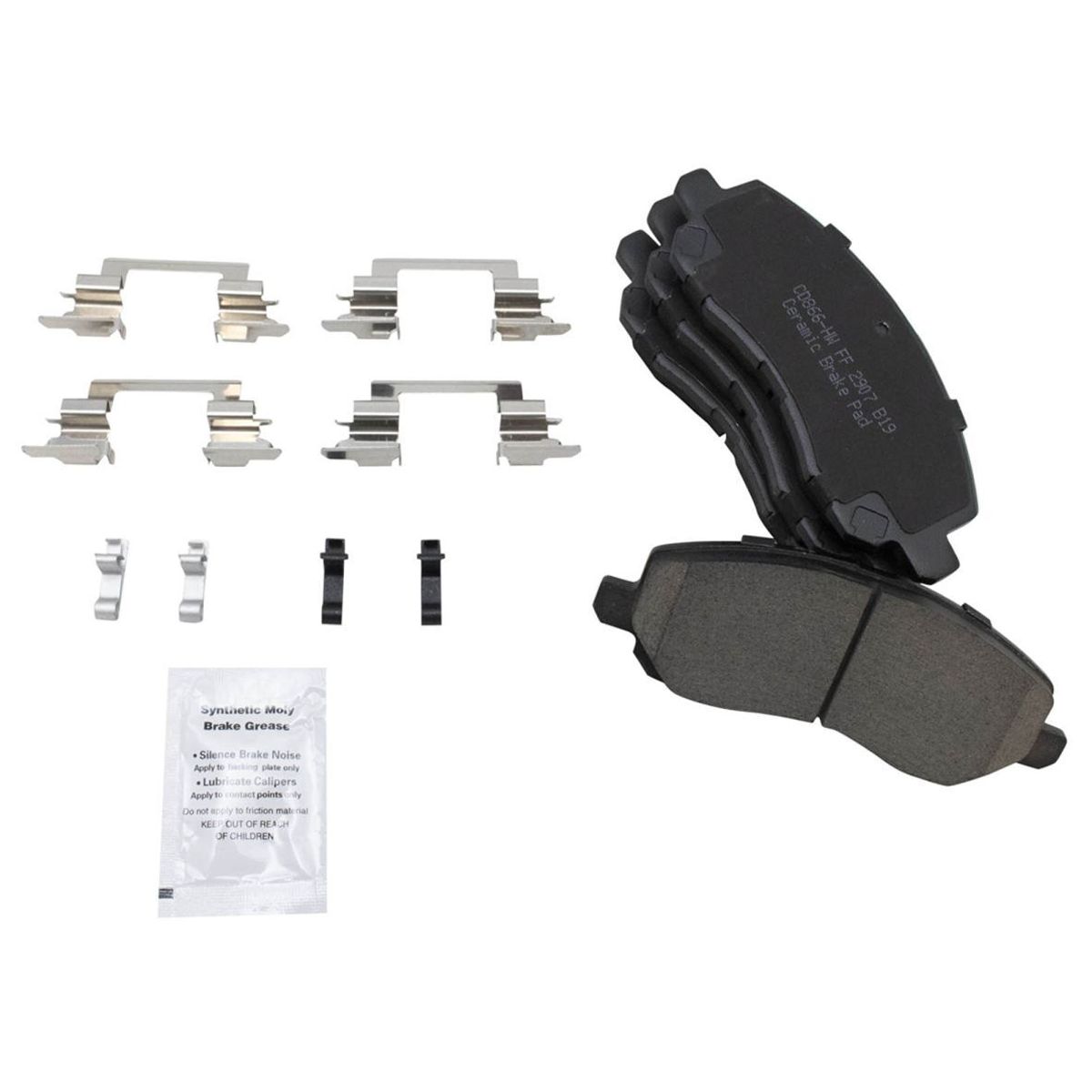 For Mitsubishi 2013-2019 Outlander ES Front & Rear Ceramic Disc Brake Pad Kit
