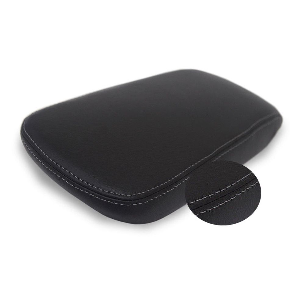 Console Armrest Leather Synthetic Cover For 2011-2014 Chrysler 200 Gray Stitch
